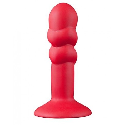 Красная анальная пробка SHOVE UP 5INCH SILICONE BUTT PLUG RED - 12,7 см.