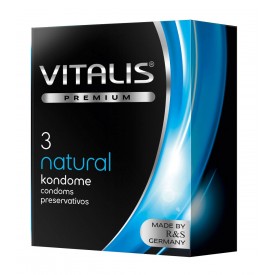 Классические презервативы VITALIS PREMIUM natural - 3 шт.